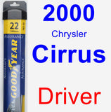Driver Wiper Blade for 2000 Chrysler Cirrus - Assurance