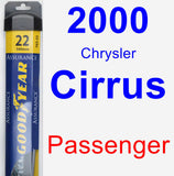Passenger Wiper Blade for 2000 Chrysler Cirrus - Assurance