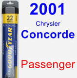 Passenger Wiper Blade for 2001 Chrysler Concorde - Assurance