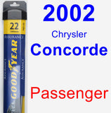 Passenger Wiper Blade for 2002 Chrysler Concorde - Assurance