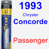 Passenger Wiper Blade for 1993 Chrysler Concorde - Assurance