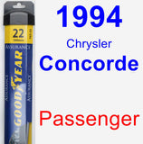 Passenger Wiper Blade for 1994 Chrysler Concorde - Assurance