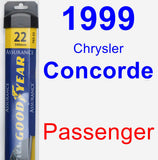 Passenger Wiper Blade for 1999 Chrysler Concorde - Assurance