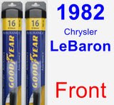 Front Wiper Blade Pack for 1982 Chrysler LeBaron - Assurance