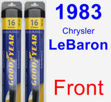 Front Wiper Blade Pack for 1983 Chrysler LeBaron - Assurance