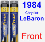 Front Wiper Blade Pack for 1984 Chrysler LeBaron - Assurance