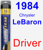 Driver Wiper Blade for 1984 Chrysler LeBaron - Assurance