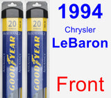 Front Wiper Blade Pack for 1994 Chrysler LeBaron - Assurance