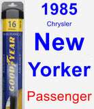 Passenger Wiper Blade for 1985 Chrysler New Yorker - Assurance