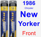Front Wiper Blade Pack for 1986 Chrysler New Yorker - Assurance