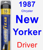 Driver Wiper Blade for 1987 Chrysler New Yorker - Assurance