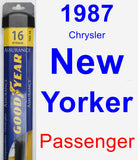 Passenger Wiper Blade for 1987 Chrysler New Yorker - Assurance
