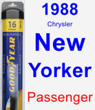 Passenger Wiper Blade for 1988 Chrysler New Yorker - Assurance