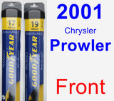 Front Wiper Blade Pack for 2001 Chrysler Prowler - Assurance