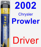 Driver Wiper Blade for 2002 Chrysler Prowler - Assurance