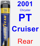Rear Wiper Blade for 2001 Chrysler PT Cruiser - Assurance
