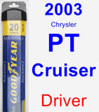Driver Wiper Blade for 2003 Chrysler PT Cruiser - Assurance