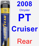 Rear Wiper Blade for 2008 Chrysler PT Cruiser - Assurance
