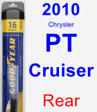 Rear Wiper Blade for 2010 Chrysler PT Cruiser - Assurance