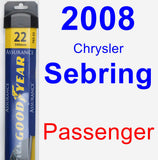 Passenger Wiper Blade for 2008 Chrysler Sebring - Assurance