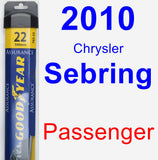 Passenger Wiper Blade for 2010 Chrysler Sebring - Assurance