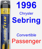 Passenger Wiper Blade for 1996 Chrysler Sebring - Assurance