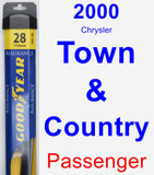 Passenger Wiper Blade for 2000 Chrysler Town & Country - Assurance