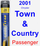 Passenger Wiper Blade for 2001 Chrysler Town & Country - Assurance