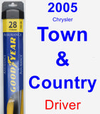 Driver Wiper Blade for 2005 Chrysler Town & Country - Assurance
