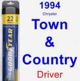 Driver Wiper Blade for 1994 Chrysler Town & Country - Assurance