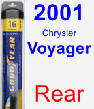 Rear Wiper Blade for 2001 Chrysler Voyager - Assurance