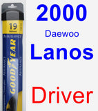 Driver Wiper Blade for 2000 Daewoo Lanos - Assurance