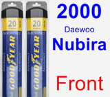 Front Wiper Blade Pack for 2000 Daewoo Nubira - Assurance