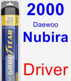 Driver Wiper Blade for 2000 Daewoo Nubira - Assurance