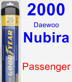 Passenger Wiper Blade for 2000 Daewoo Nubira - Assurance
