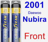 Front Wiper Blade Pack for 2001 Daewoo Nubira - Assurance