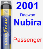 Passenger Wiper Blade for 2001 Daewoo Nubira - Assurance