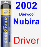 Driver Wiper Blade for 2002 Daewoo Nubira - Assurance