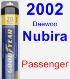 Passenger Wiper Blade for 2002 Daewoo Nubira - Assurance