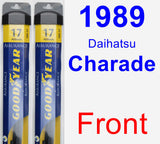 Front Wiper Blade Pack for 1989 Daihatsu Charade - Assurance