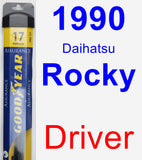 Driver Wiper Blade for 1990 Daihatsu Rocky - Assurance