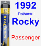 Passenger Wiper Blade for 1992 Daihatsu Rocky - Assurance