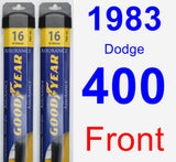 Front Wiper Blade Pack for 1983 Dodge 400 - Assurance