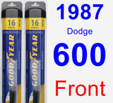 Front Wiper Blade Pack for 1987 Dodge 600 - Assurance