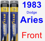 Front Wiper Blade Pack for 1983 Dodge Aries - Assurance