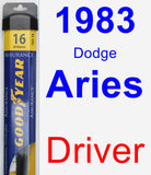 Driver Wiper Blade for 1983 Dodge Aries - Assurance