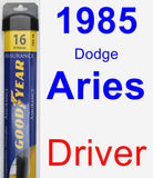 Driver Wiper Blade for 1985 Dodge Aries - Assurance