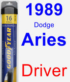 Driver Wiper Blade for 1989 Dodge Aries - Assurance