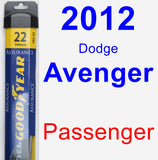 Passenger Wiper Blade for 2012 Dodge Avenger - Assurance