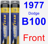 Front Wiper Blade Pack for 1977 Dodge B100 - Assurance